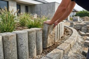 Kostka brukowa i galanteria betonowa RAK-BUD w aranżacji ogrodu